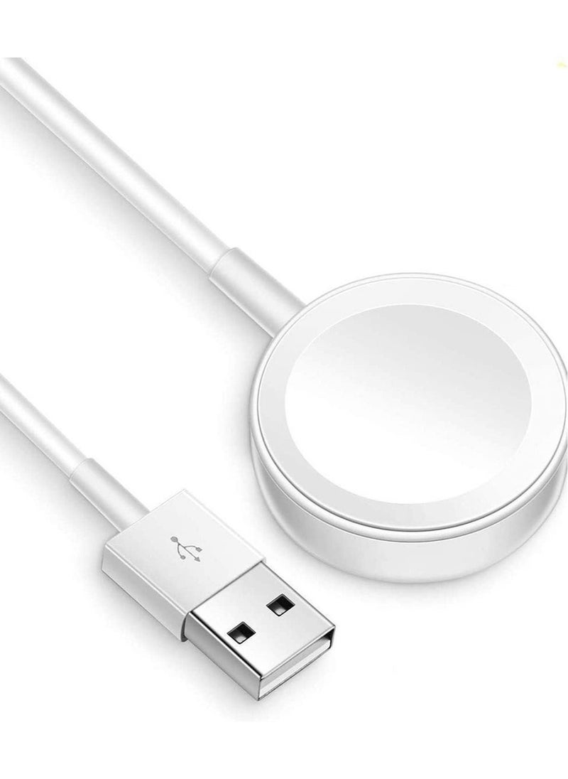 Wireless Charger Compatible for Apple Watch Series 6, 5, 4, 3, 2, 1 – Magnetic Charging Cable – Fast Charging Portable Charger - Image 1