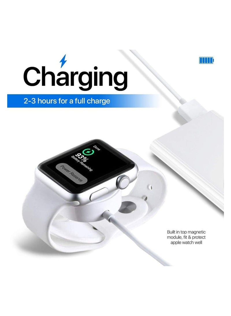 Wireless Charger Compatible for Apple Watch Series 6, 5, 4, 3, 2, 1 – Magnetic Charging Cable – Fast Charging Portable Charger - Image 3