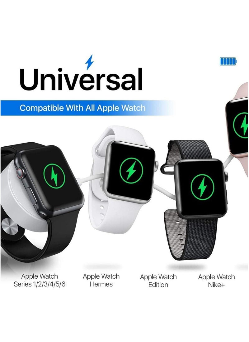 Wireless Charger Compatible for Apple Watch Series 6, 5, 4, 3, 2, 1 – Magnetic Charging Cable – Fast Charging Portable Charger - Image 2