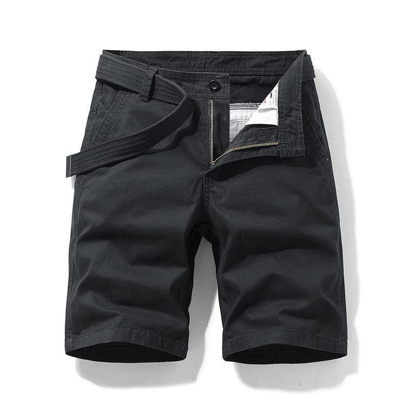 Cotton Summer Mens Casual Shorts Light gray  - Image 2