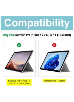 Procases ProCase Keyboard Case for Surface Pro 7 Plus(2021) / Pro 7 (2019) /Pro 6 (2018) /Pro 5 (2017) /Pro 4 (2015) 12.3", with Magnetically Detachable Wireless Keyboard -Black  - Image 2