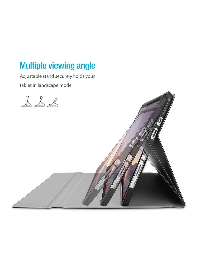Procases - ProCase Keyboard Case for Surface Pro 7 Plus(2021) / Pro 7 (2019) /Pro 6 (2018) /Pro 5 (2017) /Pro 4 (2015) 12.3", with Magnetically Detachable Wireless Keyboard -Black - Image 1