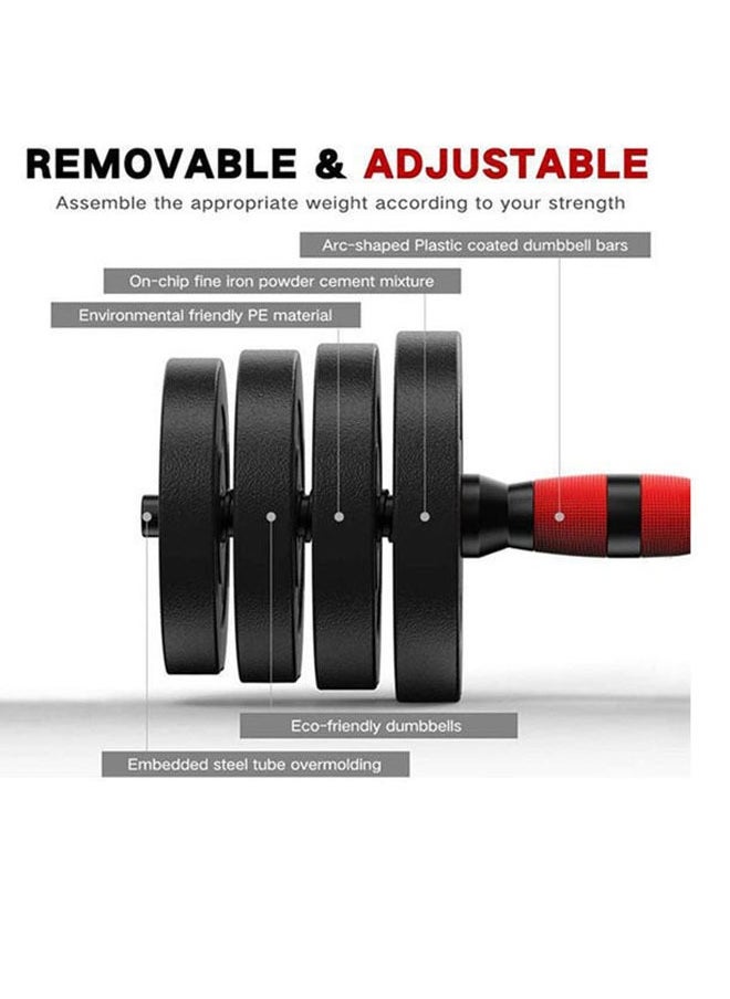 Fitness World Set of 10kg Adjustable Dumbbells and High Quality Exercise Bike with Chair  - Image 4