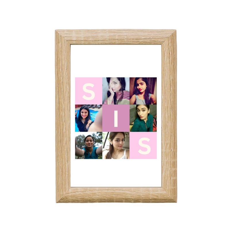 YOUR GIFT STUDIO Customized Photo Frame Gift for Sister Personalised Photo Frame With Photo Upload For Sister Birthday Gift for Sister - Image 1