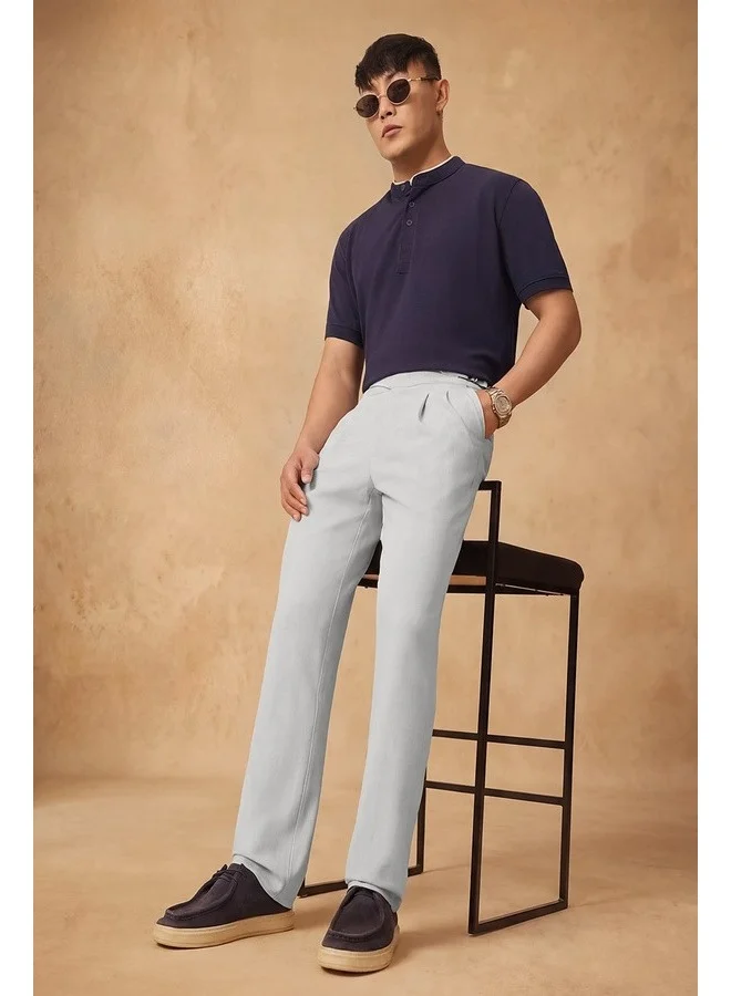The Souled Store The Souled Store Men Gurkha Steel Grey Pants