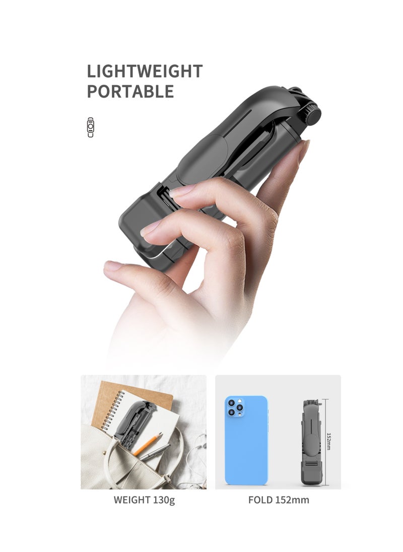 Aluminum Alloy mini Bluetooth Tripod Selfie Stick