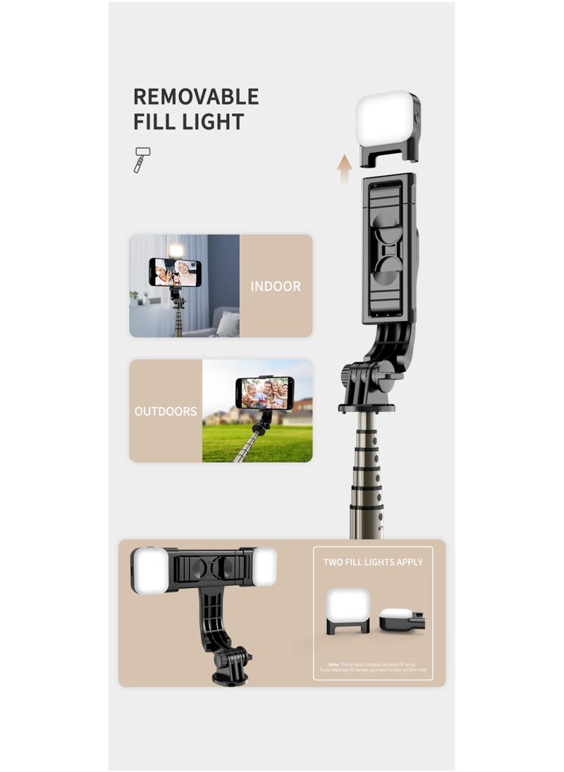 Aluminum Alloy mini Bluetooth Tripod Selfie Stick