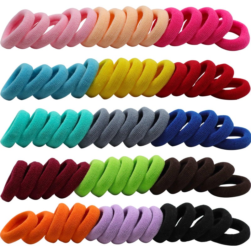 WillingTee Baby Hair Ties,300PCS Nylon Toddler Hair Ties for Girls, Kids Seamless Hair Bands, Girls Elastic Ponytail Holders,Multicolor - Image 4