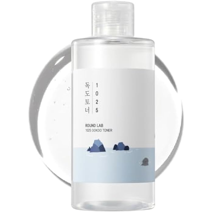 ROUND LAB 1025 Dokdo Toner 6.76 Fl Oz, Oil Control and Reduces Excess Sebum, Gentle Exfoliating Facial Toner, Deep Sea Water for Moisturization, Soft Finish Without Stickiness, Korean Skin Care - Image 1