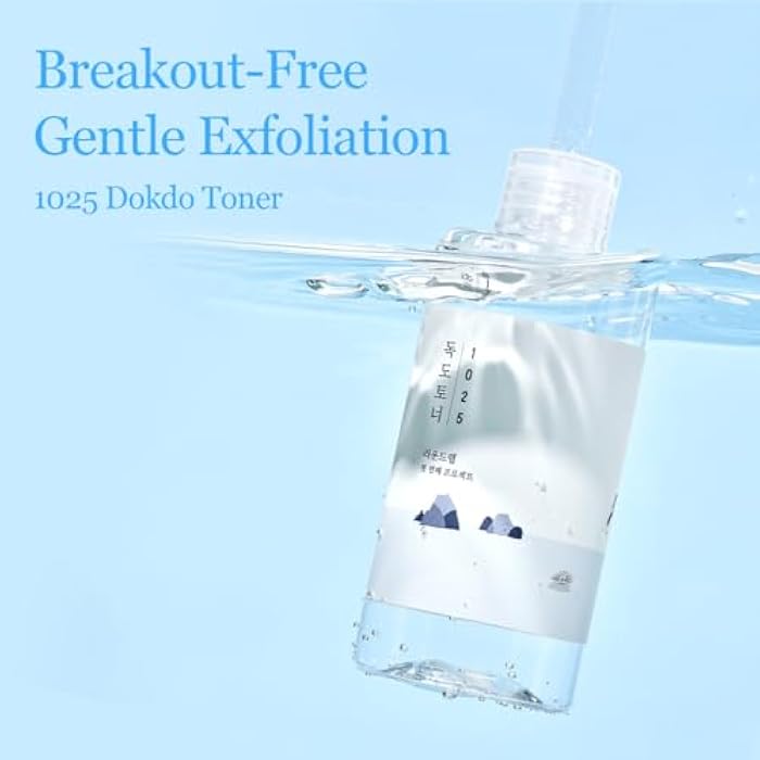 ROUND LAB 1025 Dokdo Toner 6.76 Fl Oz, Oil Control and Reduces Excess Sebum, Gentle Exfoliating Facial Toner, Deep Sea Water for Moisturization, Soft Finish Without Stickiness, Korean Skin Care - Image 5
