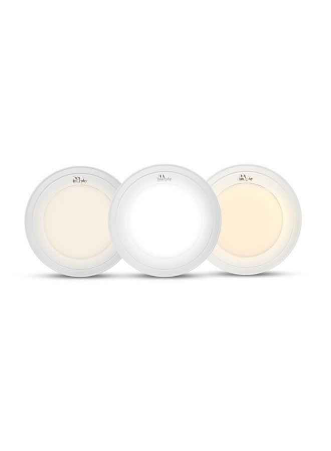 Murphy 15W Vega 3-in-1 Round LED Panel Color Changing Surface Light (Cool White/Warm White/Natural White, Pack of 4) - Image 1