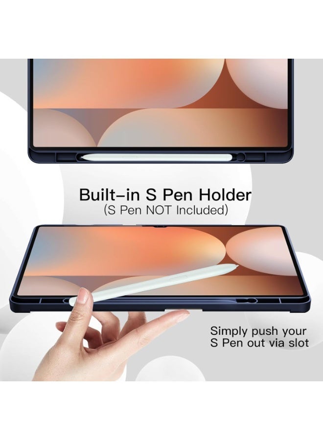 Case for Samsung Galaxy Tab S11 Ultra with S Pen Holder, Soft TPU Tri-Fold Stand Protective Tablet Cover, Auto Wake/Sleep for Tab S11 Ultra 14.6 inches - Image 3