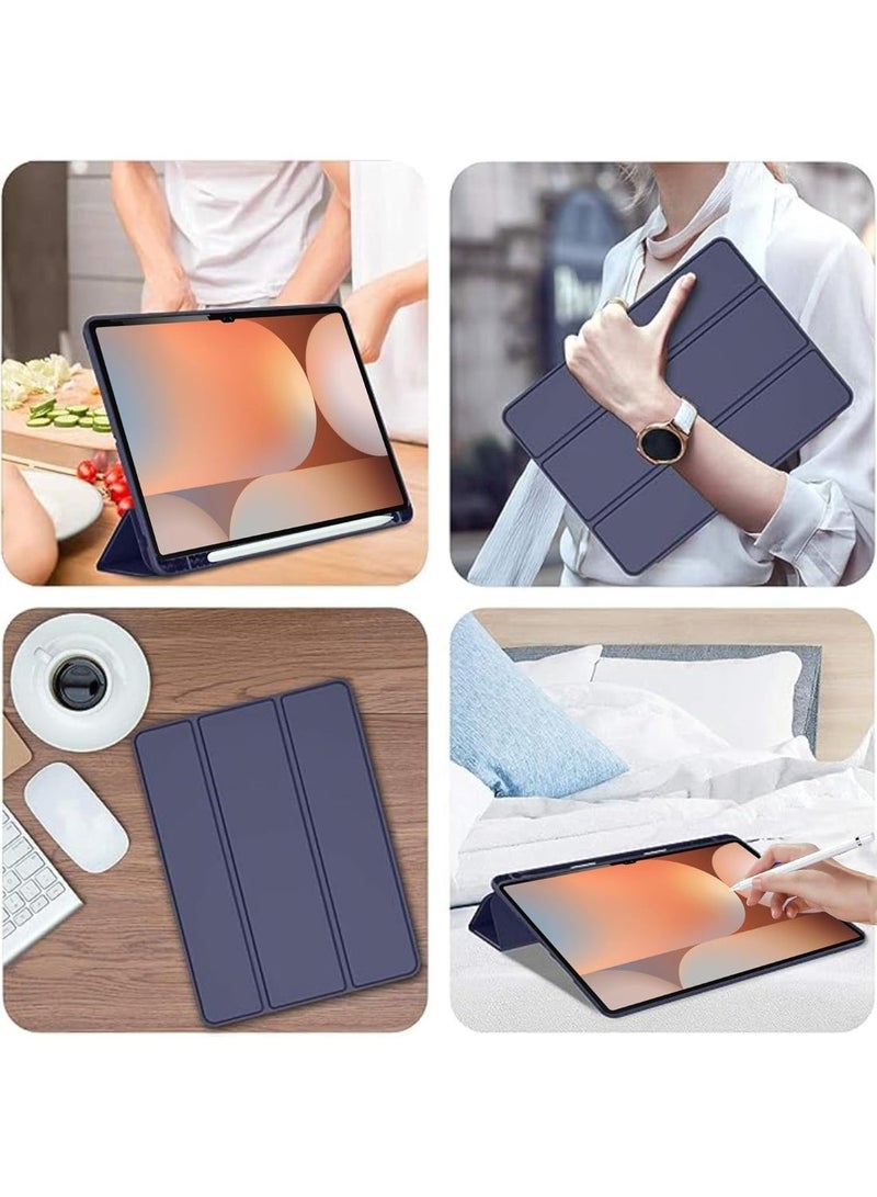 Case for Samsung Galaxy Tab S11 Ultra with S Pen Holder, Soft TPU Tri-Fold Stand Protective Tablet Cover, Auto Wake/Sleep for Tab S11 Ultra 14.6 inches - Image 5