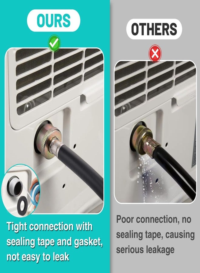 Apipi Leakproof Dehumidifier Drain Hose 3/4" FHT - 12 FT Thickened Dehumidifier Hose with Rustproof Durable Connector, No Kink and Easily Coilable, Fits for Most of Dehumidifiers - Image 2