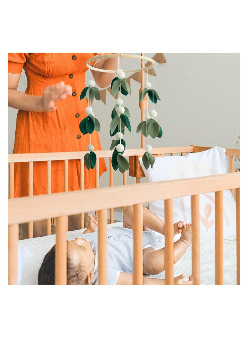 SYOSI Baby Nursery Mobiles, Forest Baby Mobile Green Leaf Mobile, Jungle Animals Baby Mobile Crib, for Crib Nursery Mobile, for Boys Girls Boho Nursery Decor Toy, Baby Shower for Infant  - Image 2