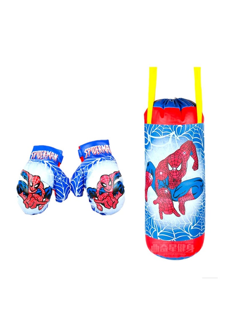 طقم كيس ملاكمة ب الحصري مع قفازين للأمان - Image 1