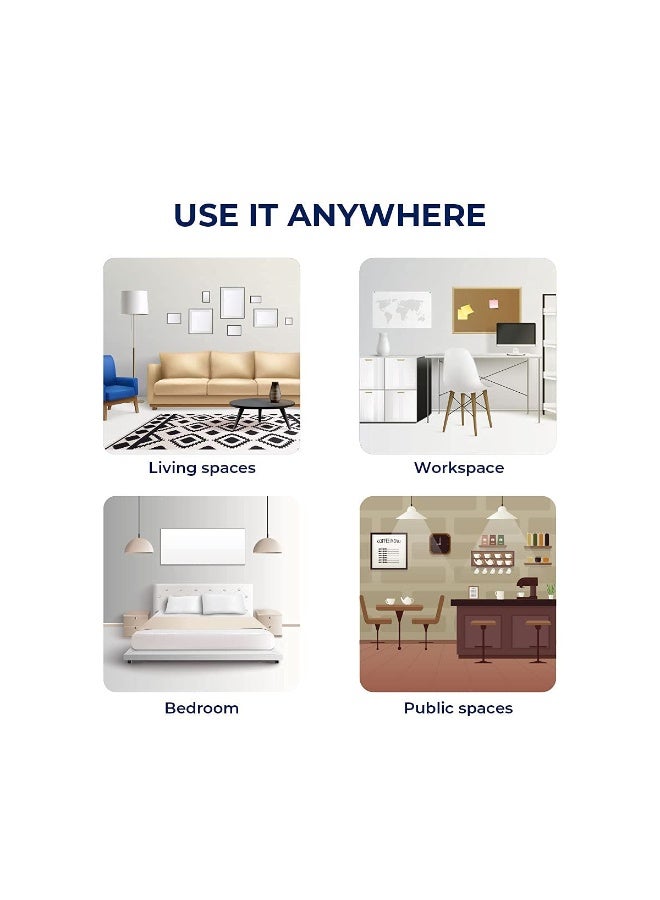 طيف بخاخ معطر جو فاخر 400 مل للمنزل والمكتب والسيارة والسيارات الرياضية متعددة الاستخدامات والسيدان - لون أسود - مزيل قوي للروائح، عطر نباتي يدوم طويلاً، تركيبة من الزيوت العطرية غير القابلة للرش، أكثر من 200 بخة، آمن للأطفال والحيوانات الأليفة، يتضمن معطرًا معلقًا - Image 5