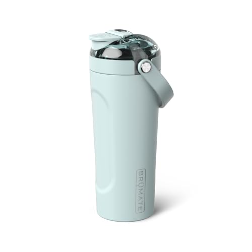 BrÃ¼Mate BrMate MultiShaker Blender Shaker Bottle 100 Leakproof Insulated Stainless Steel Pre Workout and Protein Shaker Bottle for the Gym 25oz Blue Agave - Image 1