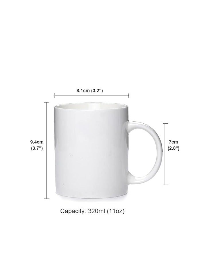 RYN® Ceramic Coffee Mug with Initial Design Printed Gift for Coffee and Tea Lovers 11 Oz  alphabet F - Image 4