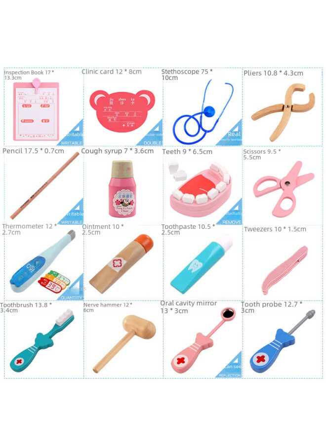 Toy/medical Instrument Toy Syringe Vial Lid Needle-free Injection Simulation Realistic Design Suitable For Kids-Color:Pink Blue Tablets  - Image 2