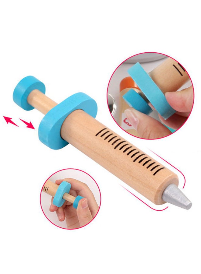 Toy/medical Instrument Toy Syringe Vial Lid Needle-free Injection Simulation Realistic Design Suitable For Kids-Color:Pink Blue Tablets  - Image 3