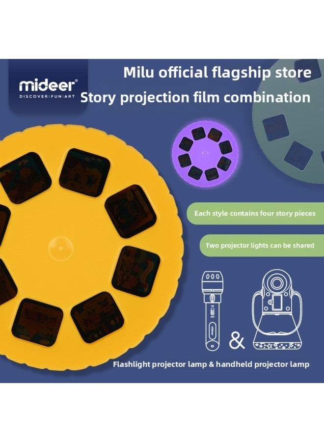 Mideer Milu Children's Story Projector Film Expansion Package Baby Projection Film Sleeping Lamp Supporting Expansion-Color:Story Film-Combination 1MD1111 (Yellow) - Image 3