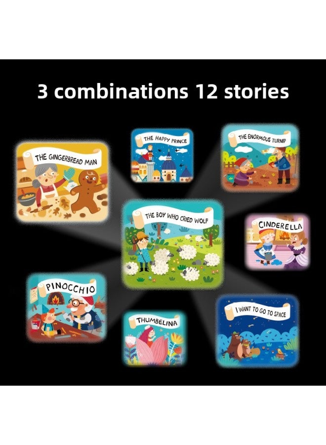 Mideer Milu Children's Story Projector Film Expansion Package Baby Projection Film Sleeping Lamp Supporting Expansion-Color:Story Film-Combination 1MD1111 (Yellow) - Image 4