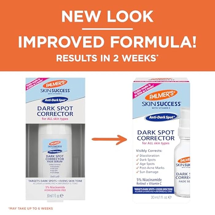 Palmer's Skin Success Dark Spot Corrector Fade Serum with Vitamin E and Niacinamide, Helps Reduce Dark Spots and Discoloration, Facial Serum for Uneven Skintone, 1 Ounce - Image 2