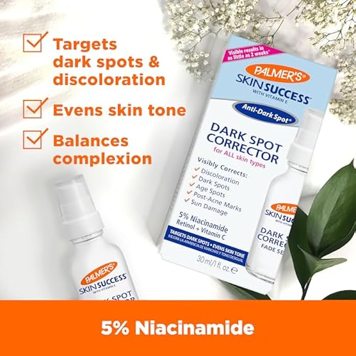 Palmer's Skin Success Dark Spot Corrector Fade Serum with Vitamin E and Niacinamide, Helps Reduce Dark Spots and Discoloration, Facial Serum for Uneven Skintone, 1 Ounce - Image 3