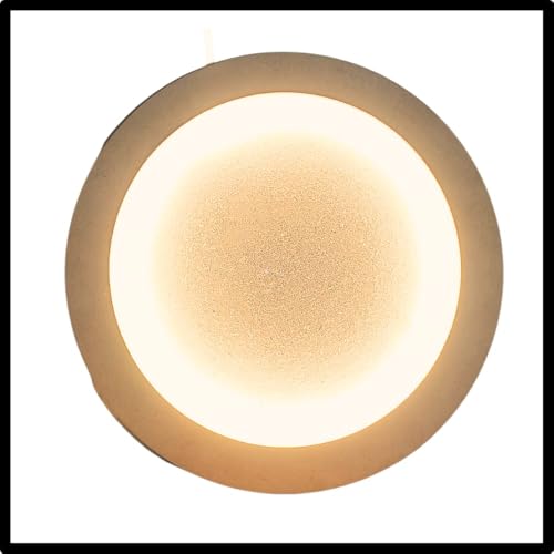 The brown box Wooden LED Light Base for DIY Moon Lamp & Creative Art Projects – Plug & Play Light Board with MDF Stand – Ideal for Painting, Resin Art, Dot Mandala, and Gifting – Available in 8", 12", 14", & 16" - Image 3