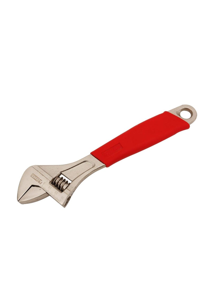 BMB Rubber Handle Adjustable Wrench 10inch - Image 1