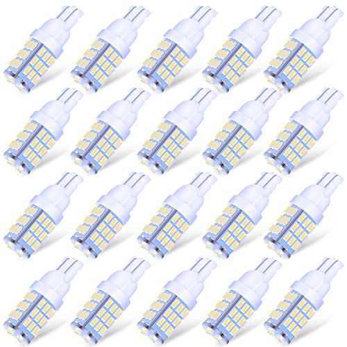 ACOHUIKE T10 921 194 168 175 LED Bulbs Cool White 20-Packs, Super Bright 3014 42-SMD Replacement 12 Volt RV Camper Trailer Boat Trunk Interior Dome Map License Lights, Backup Reverse Lights - Image 1