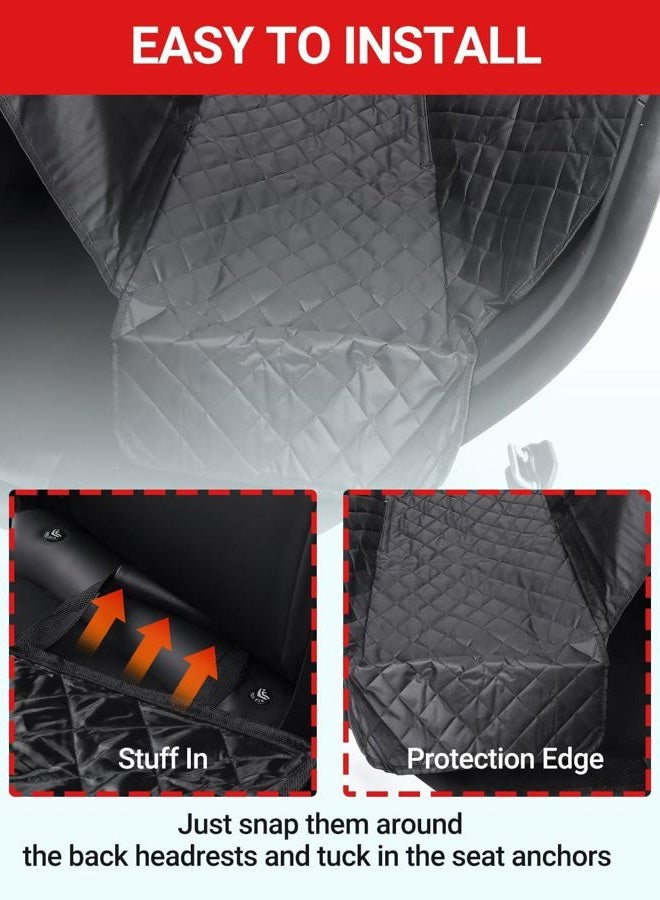 Basenor 2026-2020 Tesla Model Y Juniper Dog Car Seat Cover 100% Waterproof Pet Dog Back Seat Covers Hammock Boot Liner with Adjustable Straps for Model Y Accessories (Standard/Premium/Performance) - Image 5