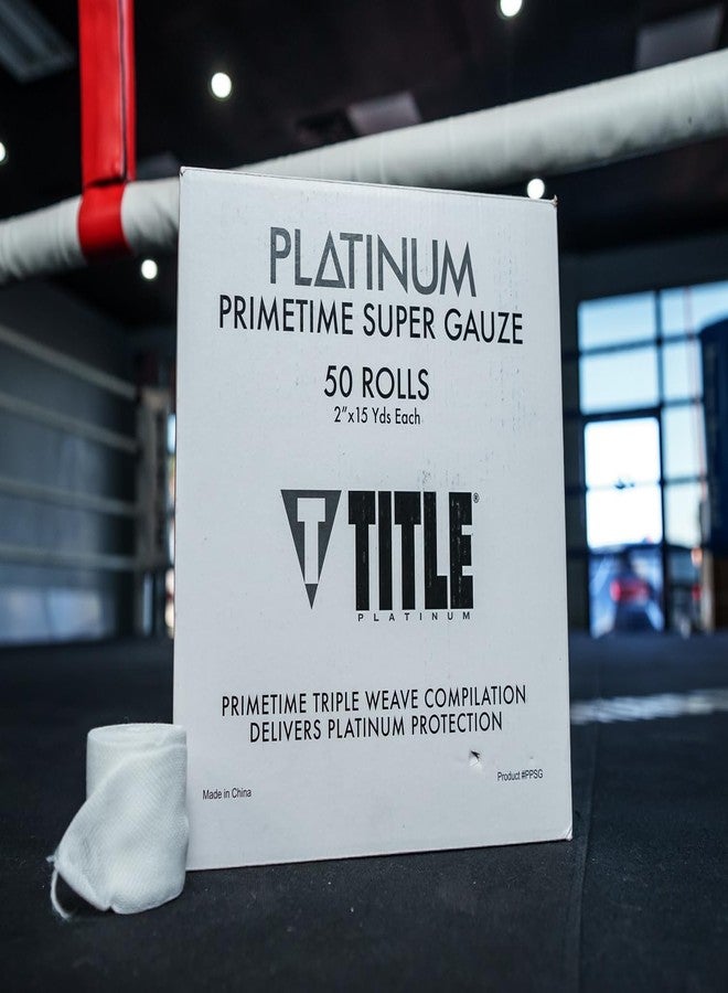 Title Boxing Title Platinum Primetime Super Gauze (Box of 50 Rolls - Image 1