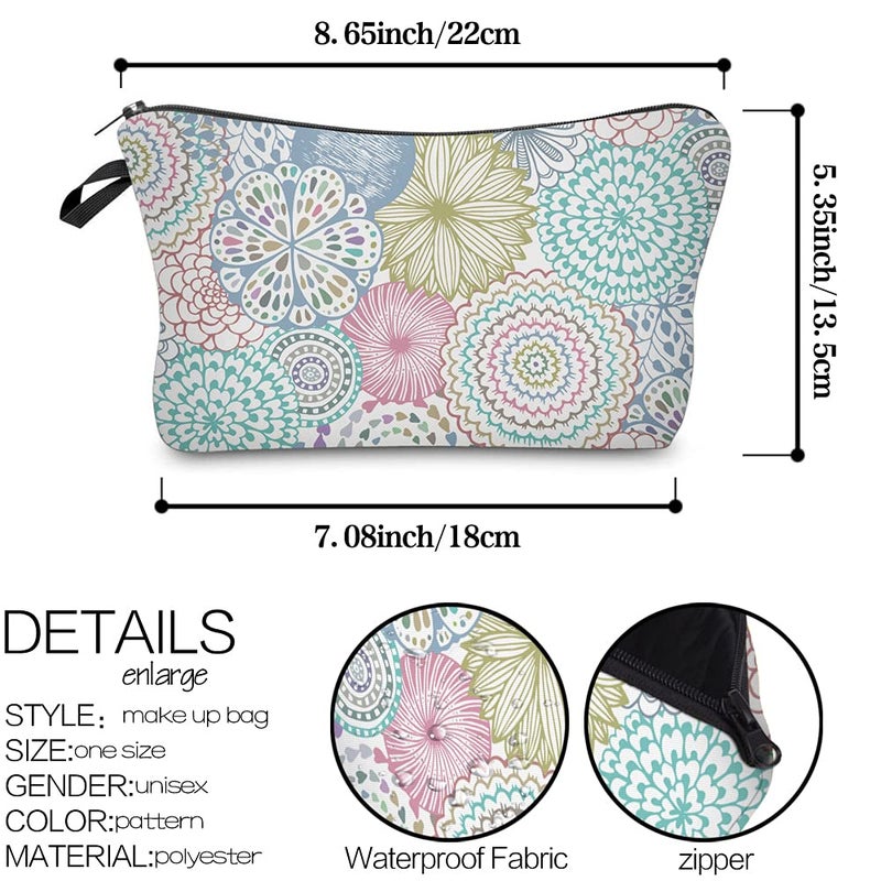 Deanfun Cosmetic Bag for Women Waterproof Cute Fashion Purse Makeup Bags Roomy Travel Toiletry Bag Accessories Organizer Gifts(51561) - Image 2