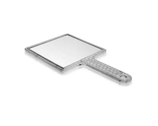 Trendy Silver Portable Makeup Mirror  - Image 2