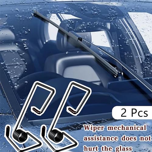 OTXKXBLP 2Pcs Windshield Wiper Arm Pressure Spring Booster, Wiper Arm Pressure Spring Set, Enhance Wiper Performance, Easy Install, Improved Visibility in Rain/Snow - Suitable for All Vehicles - Image 3