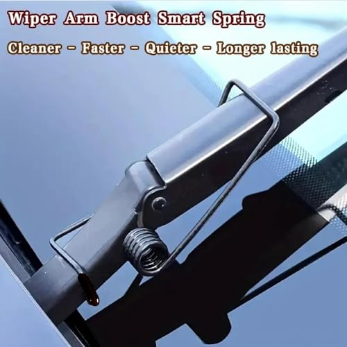 OTXKXBLP 2Pcs Windshield Wiper Arm Pressure Spring Booster, Wiper Arm Pressure Spring Set, Enhance Wiper Performance, Easy Install, Improved Visibility in Rain/Snow - Suitable for All Vehicles - Image 4