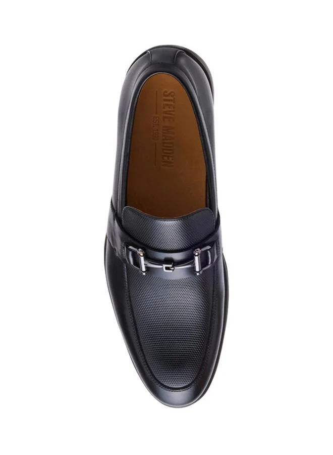 Steve Madden  Santino Black Men's Slip On Dress Shoes for Men | Best Price UAE