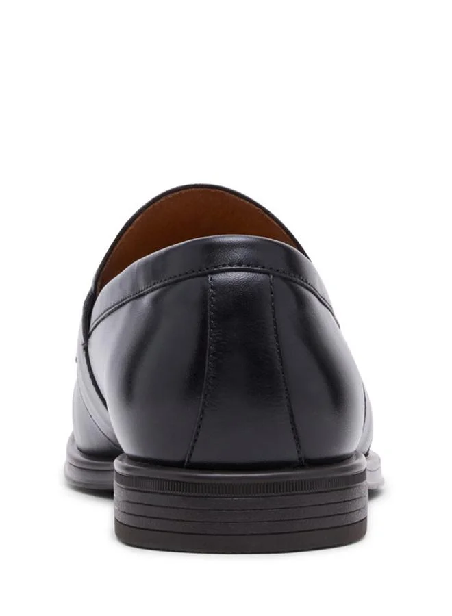 Steve Madden  Santino Black Men's Slip On Dress Shoes for Men | Best Price UAE