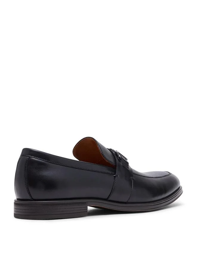 Steve Madden  Santino Black Men's Slip On Dress Shoes for Men | Best Price UAE