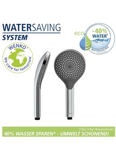 Wenko Wenko, Water Saving Hand-Held Shower Head, Abs, Multiple Jet Options, Universal Connection And Fit, Eco-Friendly & Relaxing Spray  - Image 3