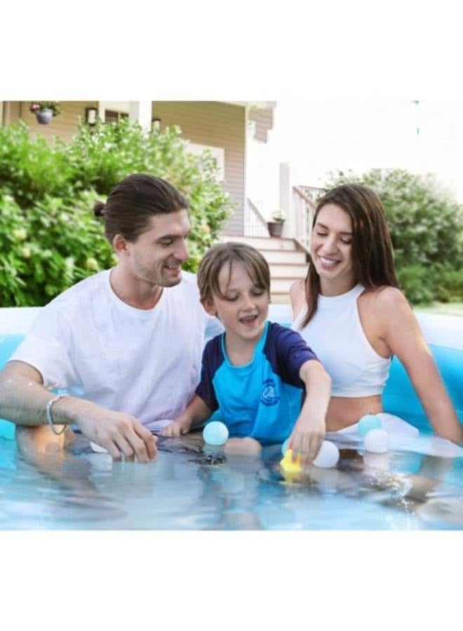 3 Pieces Reusable Water Balloons Refillable Magnetic Water Balloons Self Sealing Quick Fill Latex-Free Silicone Water Ball Eco-Friendly for Kids Water Games - Image 5