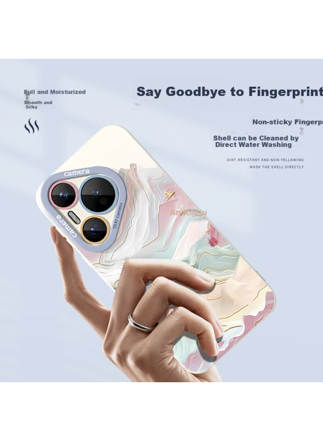 Xp Huawei Pura70Pro Phone Case Lens Full Cover P70Pro+ Soft Shell Heat Dissipation Silicone National Trend Men And Women High-End Anti-Fall With Hanging Rope - Antique White Ruyi National Style - Image 2