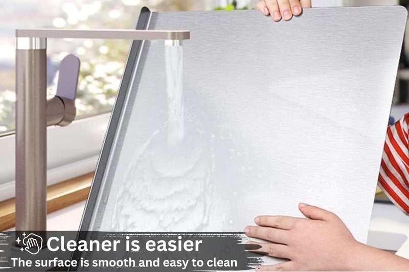 Halsey Stainless Steel Chopping Board/Steel Counter Top Board for Kitchen with Included Rolling Pin (Counter TOP XLarge) - Image 4