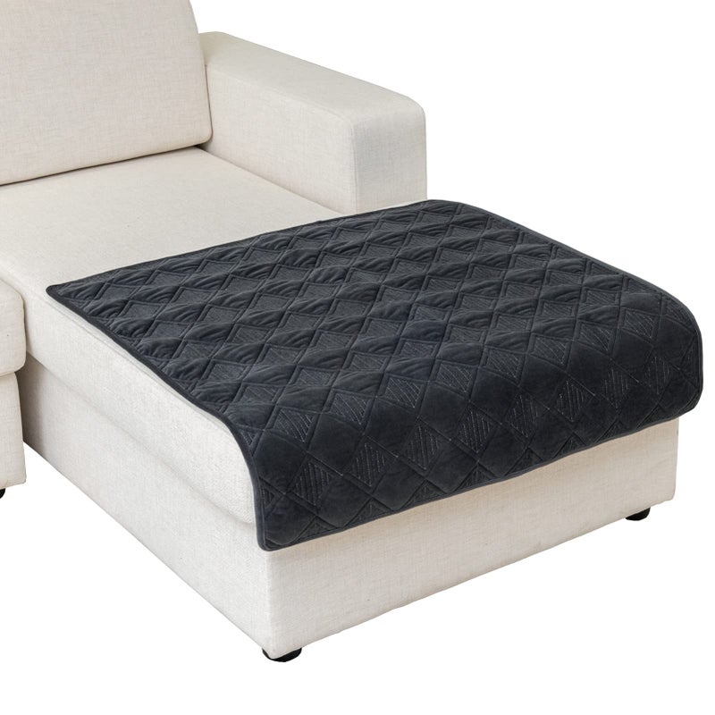 Eismodra Sectional Couch CoversL Shape Sofa Slipcover Furniture Protector for Dogs Cats Pet Chaise Lounge 3 Cushion Couch LoveseatDark Gray 36 x 36 inches Only 1 Piece