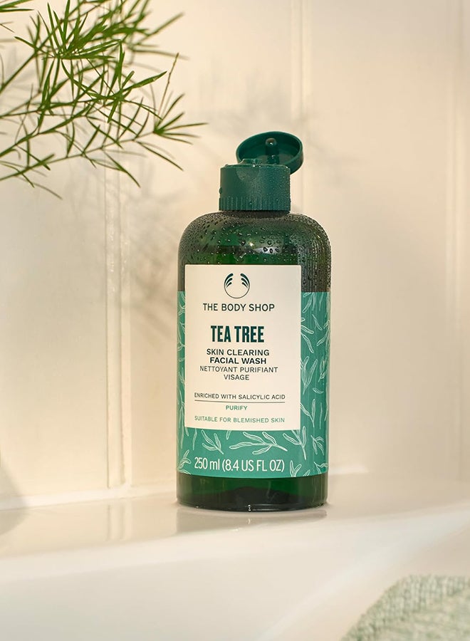 THE BODY SHOP غسول وجه مزيل للبقع من شجرة الشاي مع حمض الساليسيليك | يقلل البقع في 7 أيام | منظف جل إلى رغوة للبشرة الدهنية والمعرضة للبقع | مكونات طبيعية بنسبة 91%، نباتي، 400 مل - Image 4