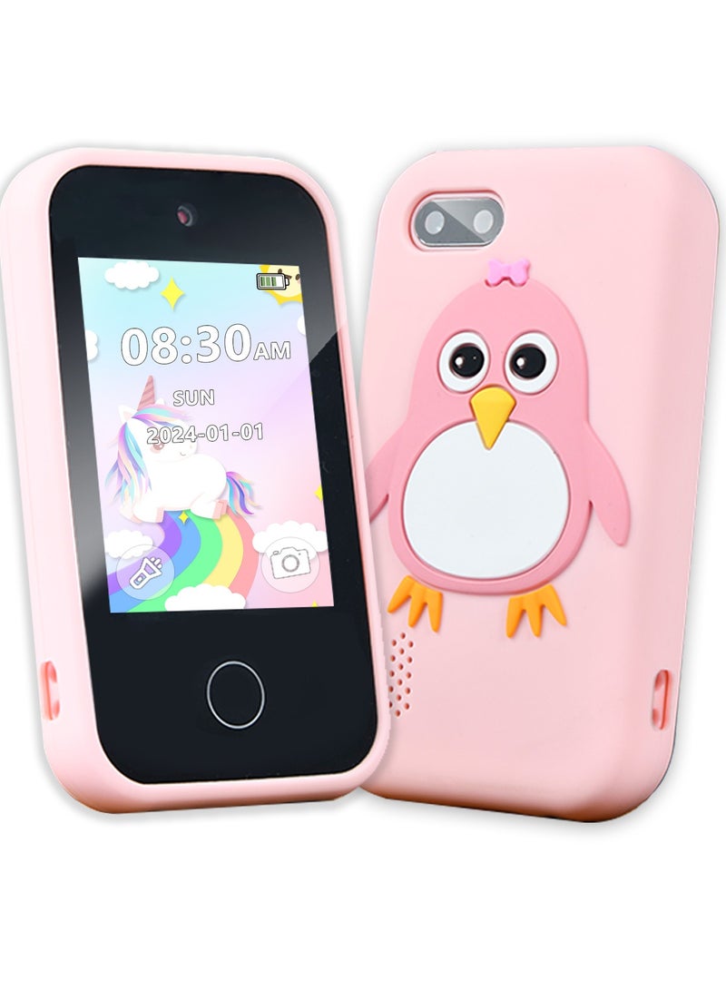 Kids Smart Phone Gifts Toys for Girls Boys aged 3-8, Toddler Learning Toys with Unicorn Educational Games - Image 1