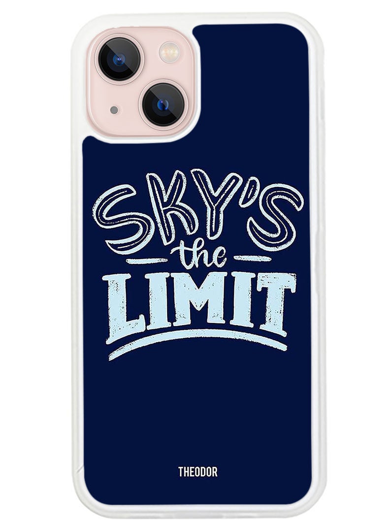 Theodor Protective Case Anti Scratch Shock Proof Cover For APPLE IPHONE 14 Sky Is The Limit (White Bumper) - Image 1