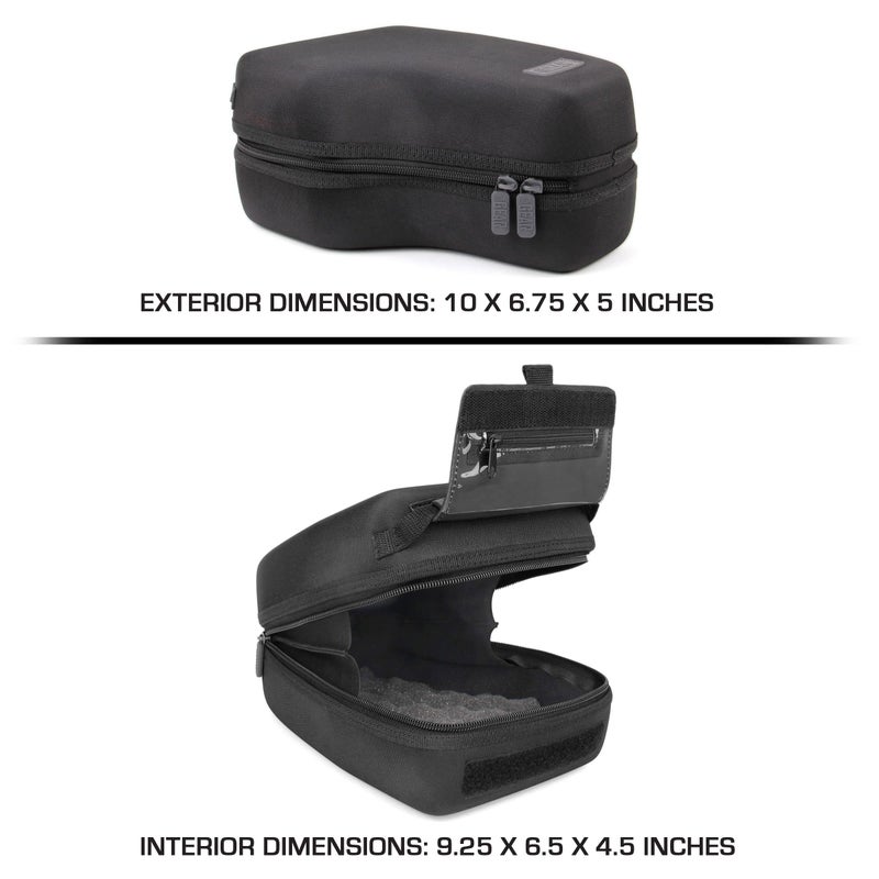 USA Gear Hard Shell Zoom Lens & DSLR Camera Case with Molded EVA Protection, Quick Access Opening and Padded Interior - Compatible with Nikon, Canon, Olympus Cameras with Popular 300mm Lenses - Image 3